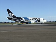 OzJet Boeing 737 at Sydney Airport.