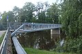 Čeština: Lávka v Písku přes městský ostrov English: A footbridge in Písek over the Town Island, South Bohemia, CZ