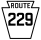 Pennsylvania Route 229 znacznik