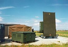 Precision approach radar PAR-80 on a military airfield in Germany PAR-80aufbau.jpg