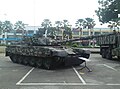 PT-91M Pendekar MBT of Malaysian Army in display in AKM Pahang 2022.