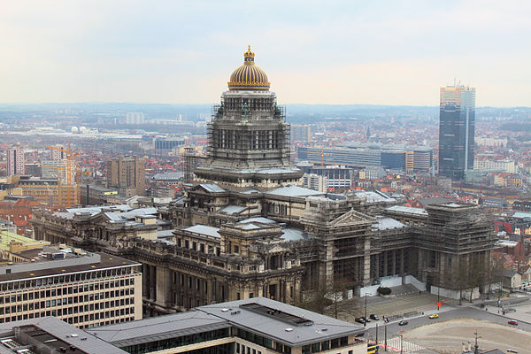 View of the Palace of Justice from The Hotel Brussels (then Hilton) in 2009