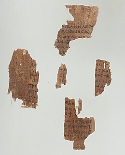 Papyrus 6 New Testament 4th century papyrus fragment of the Gospel of Luke in Greek and Coptic