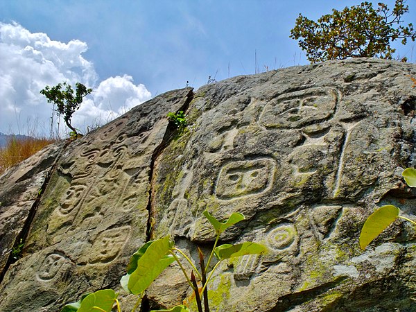 Indigenous petroglyphs in Vigirima