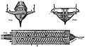 Plan and sections of a galley