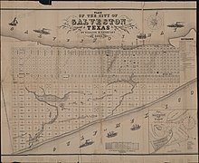 Plan of the City of Galveston (c. 1845) Plan of the City of Galveston, Texas.jpg