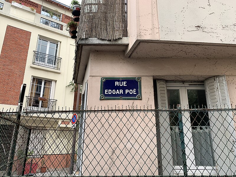 File:Plaque Rue Edgar Poe - Paris XIX (FR75) - 2021-07-25 - 2.jpg