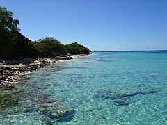 Reefs along the coast of Caja de Muertos.