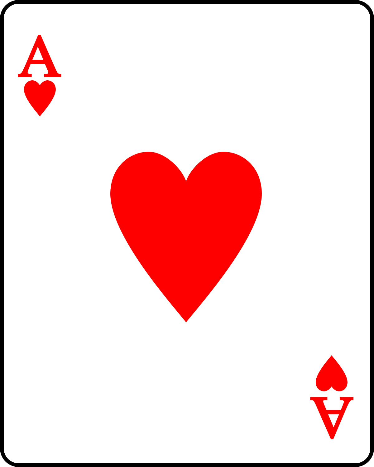 Kartenspiel Herz