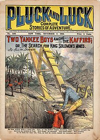 Pluck and Luck Dime Novel Pulp Magazine- The Search for King Solomon's Mines