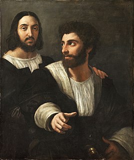 <i>Self-Portrait with a Friend</i> Painting by Raphael