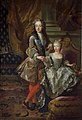 Louis XV avec Marie Anne Victoire d'Espagne, par François de Troy.