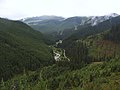 Vallée de la Bistrița à l'est du col.