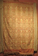 An Iban Pua kombu (ceremonial cloth) from Sarawak being displayed in the Honolulu Museum of Art Pua (ritual cloth), Borneo, Iban people, Honolulu Museum of Art, 14445.1.JPG