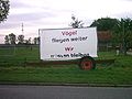 Deutsch: Protestplakat gegen den Bau der A 26, Rübke, Niedersachsen.