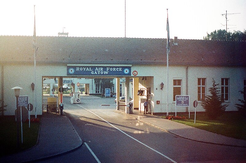 File:RAF-Gatow-main-gate-sunset.jpg