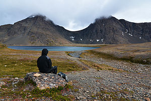 Kelinci Danau dan Bunuh diri di Puncak. Chugach State Park, Alaska.jpg