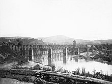 Railroad Bridge across Etowah River, circa 1865