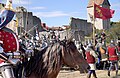 Reanacters Stages the The Battle of Wisby 1361