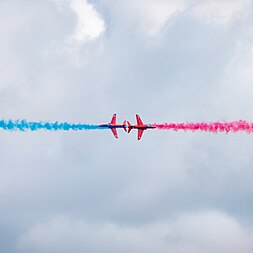 English: Red Arrows at the Royal International Air Tattoo 2023.