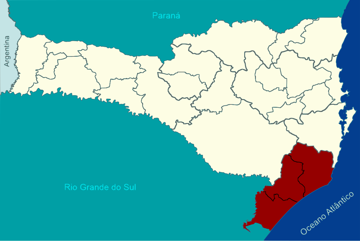 Região Geográfica Intermediária de Criciúma - Wikipédia, a ...