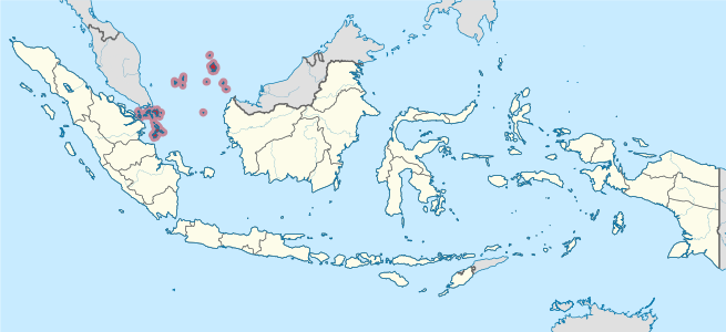 Peta genah Propinsi Kepulauan Riau ring Indonésia