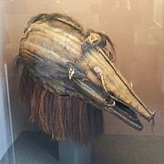 Máscara ritual en forma de cerdo de Nueva Guinea