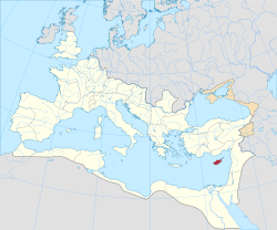 Cypruksen provinssin alue vuonna 125.