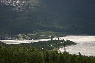 Rombaken fjord in Narvik, Norway