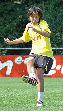 in January 2001, playmaker Tomas Rosicky joined Borussia Dortmund for a then Bundesliga record transfer fee of DM 25 million (EUR12.5 million) Rosicky.jpg