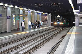 La estación, antes de su renovación en 2018.