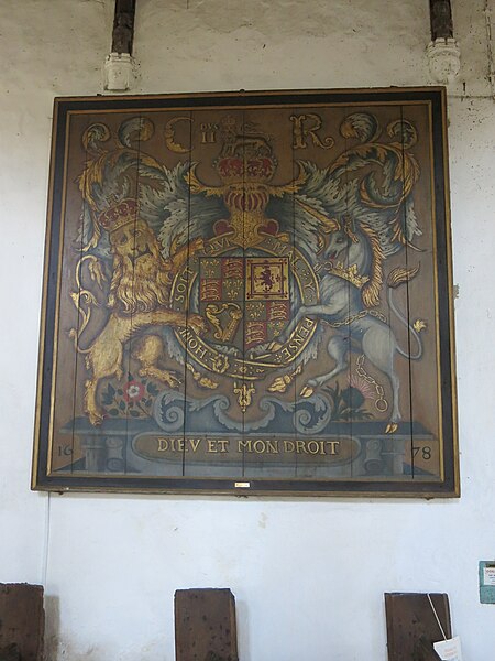 File:Royal Coat of Arms of Charles II, dated 1678.jpg