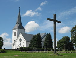 Det sydlige Mellby kirke i juli 2011