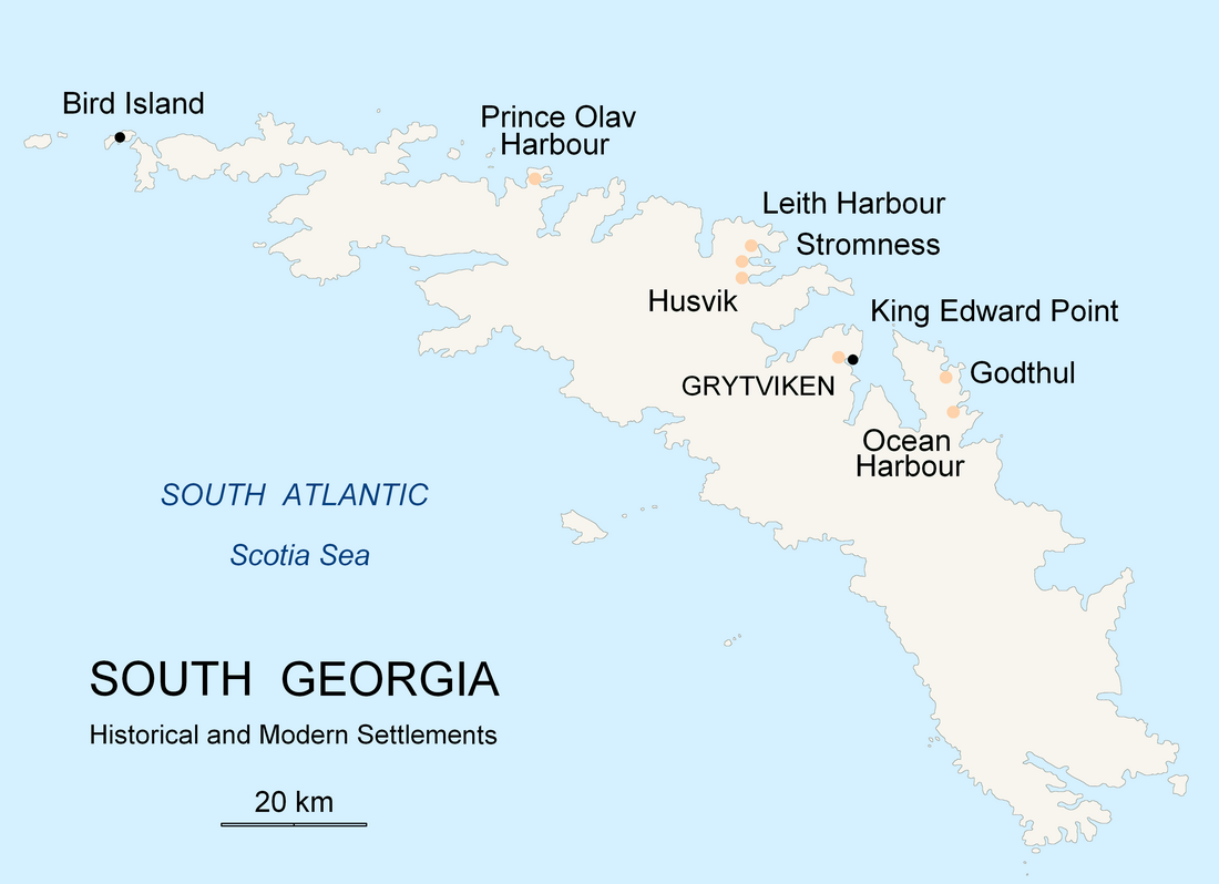 List of settlements in South Georgia and the South Sandwich Islands