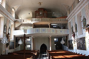 Sagritz - Kirche - Blick zur Orgelempore.JPG