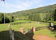 Le cimetière militaire à Saint-Jean-d'Ormont (1914-1918).