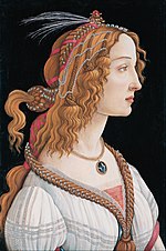 Thumbnail for File:Sandro Botticelli - Idealized Portrait of a Lady (Portrait of Simonetta Vespucci as Nymph) - Google Art ProjectFXD.jpg