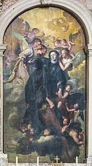 Santa Giustina (Padua) - Ecstasy of St. Gertrude by Pietro Liberi.jpg
