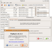 Описание скриншота изображения FlyBack 0.3.3.png.