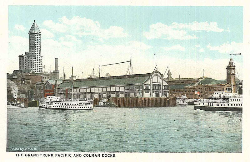 File:Seattle - Grand Trunk Pacific and Colman Docks, circa 1920.jpg