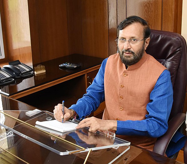 Prakash Javadekar takes charge as Union Minister for Human Resource Development, in New Delhi on July 07, 2016