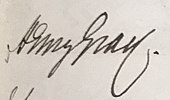 Signature Henry Gray 1850, Royal Medical Chirurgical Society Obligation Book 1805 (cropped).jpg