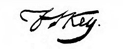 Francis Scott Keys signatur