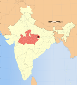म्ध्यप्रदेश राज्यस्य मानचित्रे सिङ्गरौलीमण्डलम्