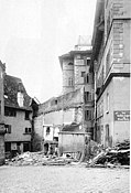 Stadtmauerrest hinter dem heutigen Schimpfhaus, 1902