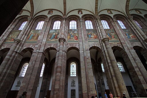 Speyerer Dom: Wandgliederung im Hauptschiff