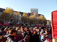 Celebrations at the Square du Grand Sablon/Grote Zavelsquare St V 2019.jpg
