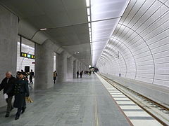 Vue de la gare de Triangeln.