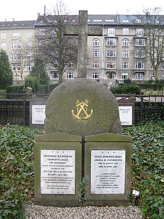 Many descendants from Steen Andersen Bille (1751-1833) are buried in the Cemetery of Holmen Steen Andersen Bille (1751-1833).JPG