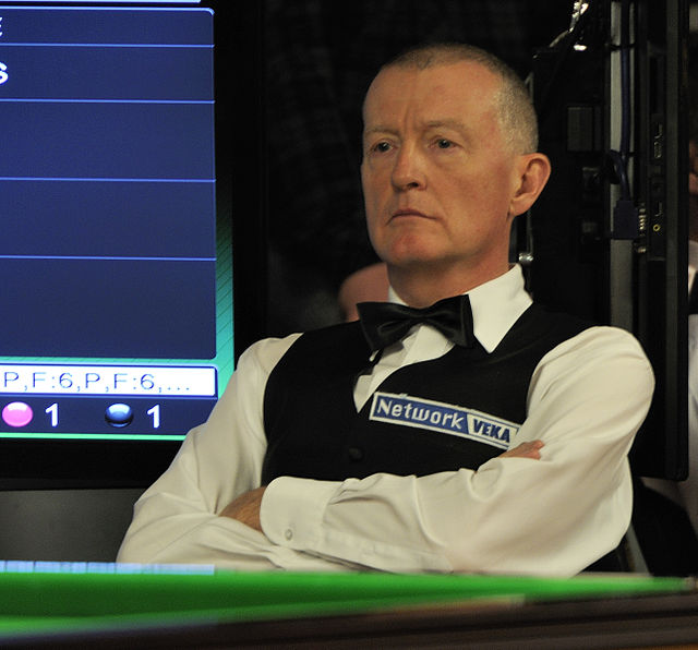 Steve Davis (pictured in 2014) won his fifth World Snooker Championship title.